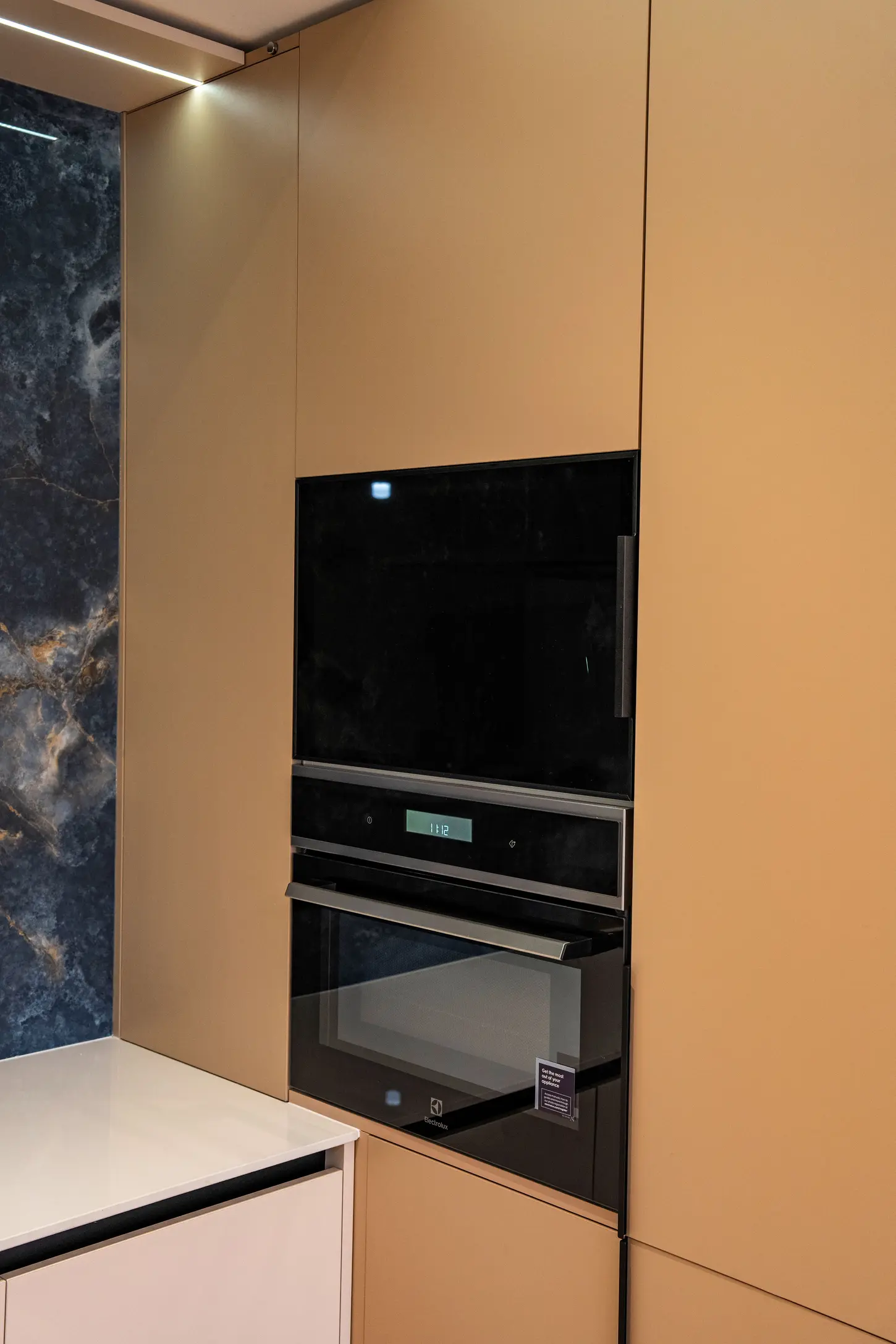 Renovated Hawthorne kitchen with a modern electric oven